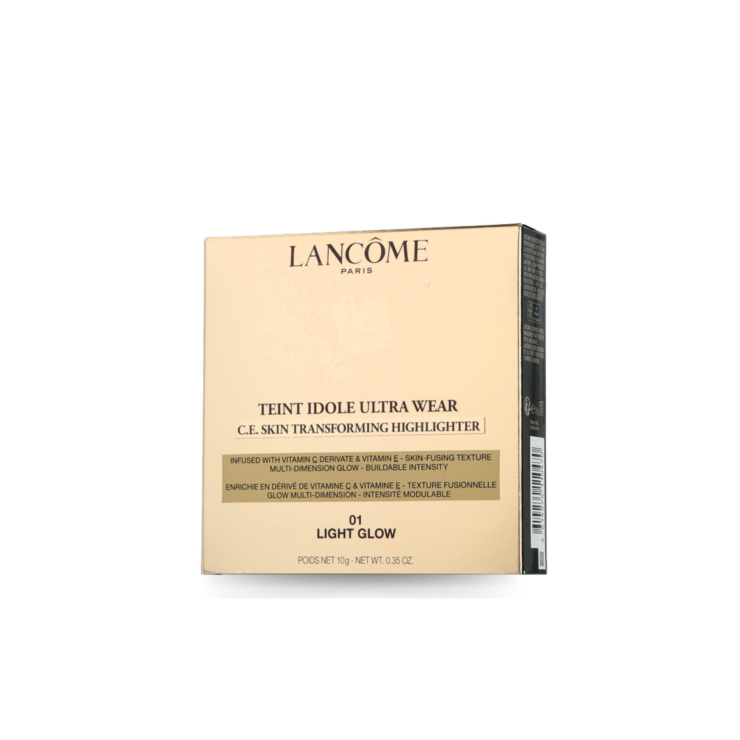 LANCOME Highlighter Teint Idole C.E. Highlighter 01 Light Glow 10g, Flüssiger Highlighter mit Vitamin Cg für natürlichen Glow