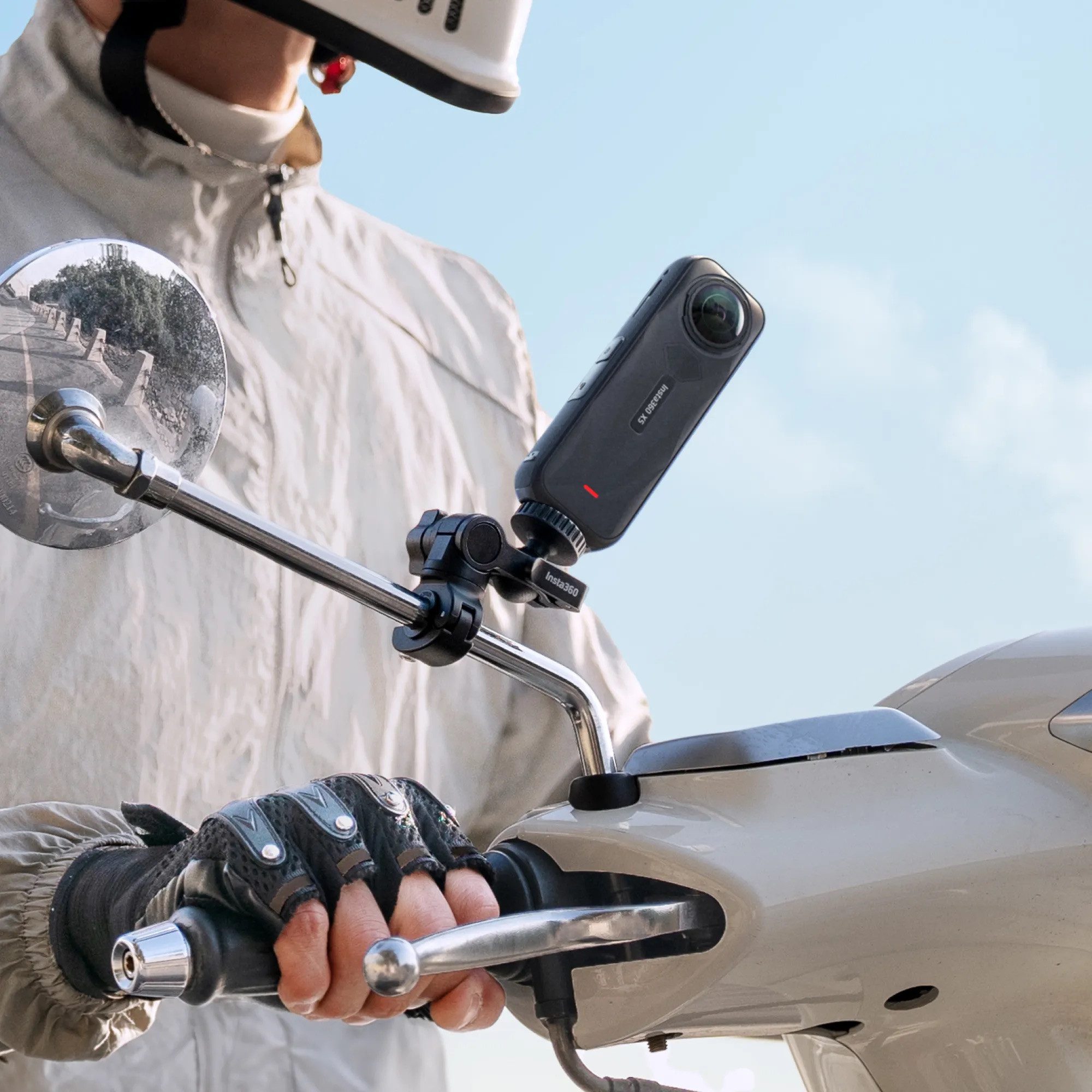 Insta360 Insta360 Rückspiegelhalterung, Kompatibel mit Ace Pro 2, X5, GO Ultra Actioncam Zubehör
