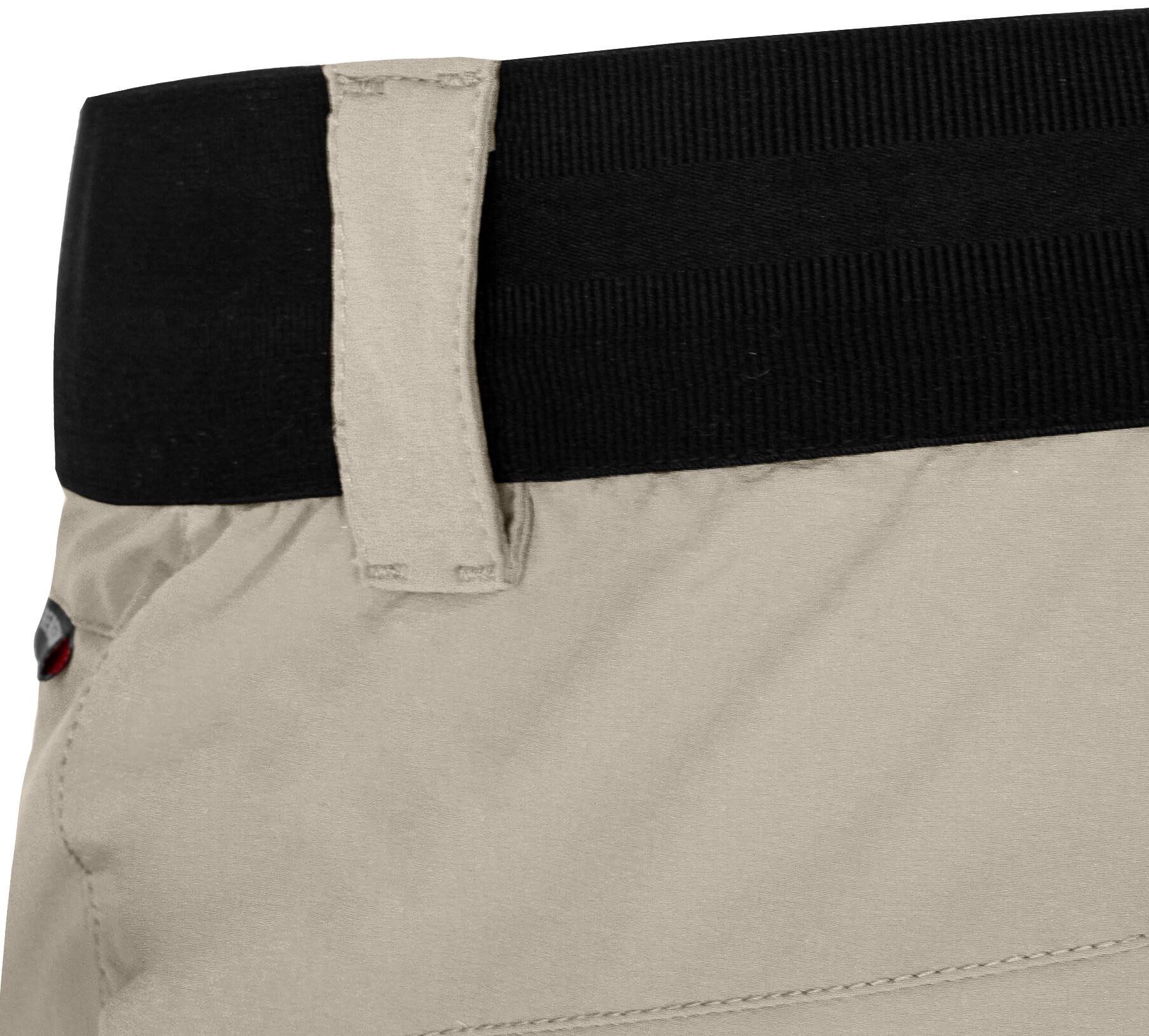 Bergson Outdoorhose VIDAA COMFORT Capri Damen 3/4 Wanderhose, leicht, strapazierfähig, Normalgrößen, beige