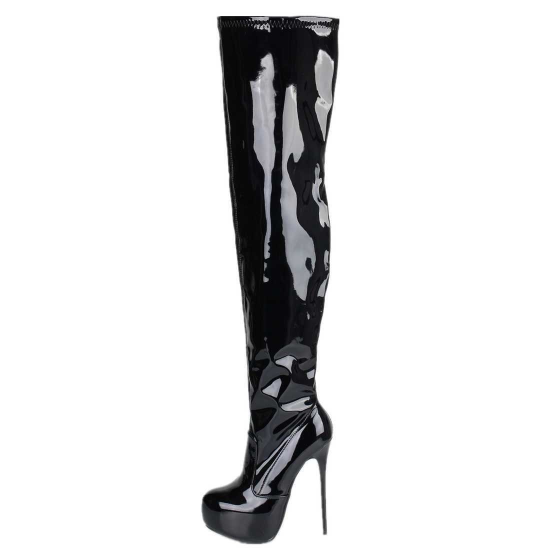 Erogance Erogance Stretchlack Overknee Stiefel E3000 günstig online kaufen