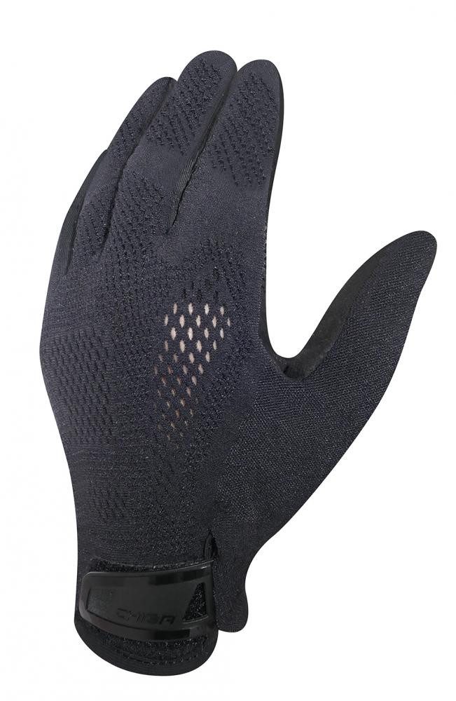 Fahrradhandschuhe CHIBA Viper - Radhandschuhe schwarz XS mit Poron-Gelpolsterung und Tou