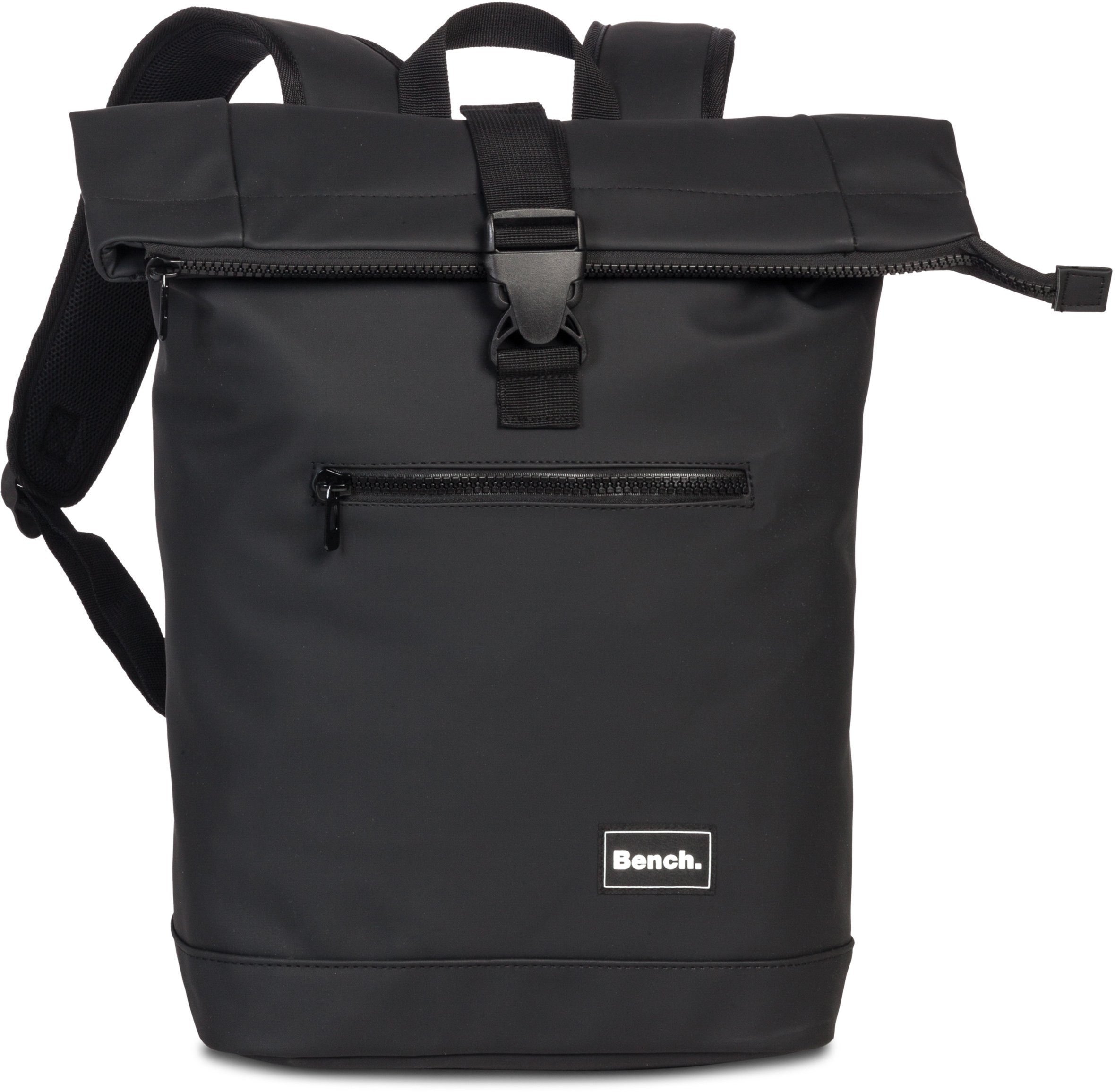 Laptoprucksack Hydro, Roll-Top Bench. Material schwarz, wasserabweisendem aus Rucksack