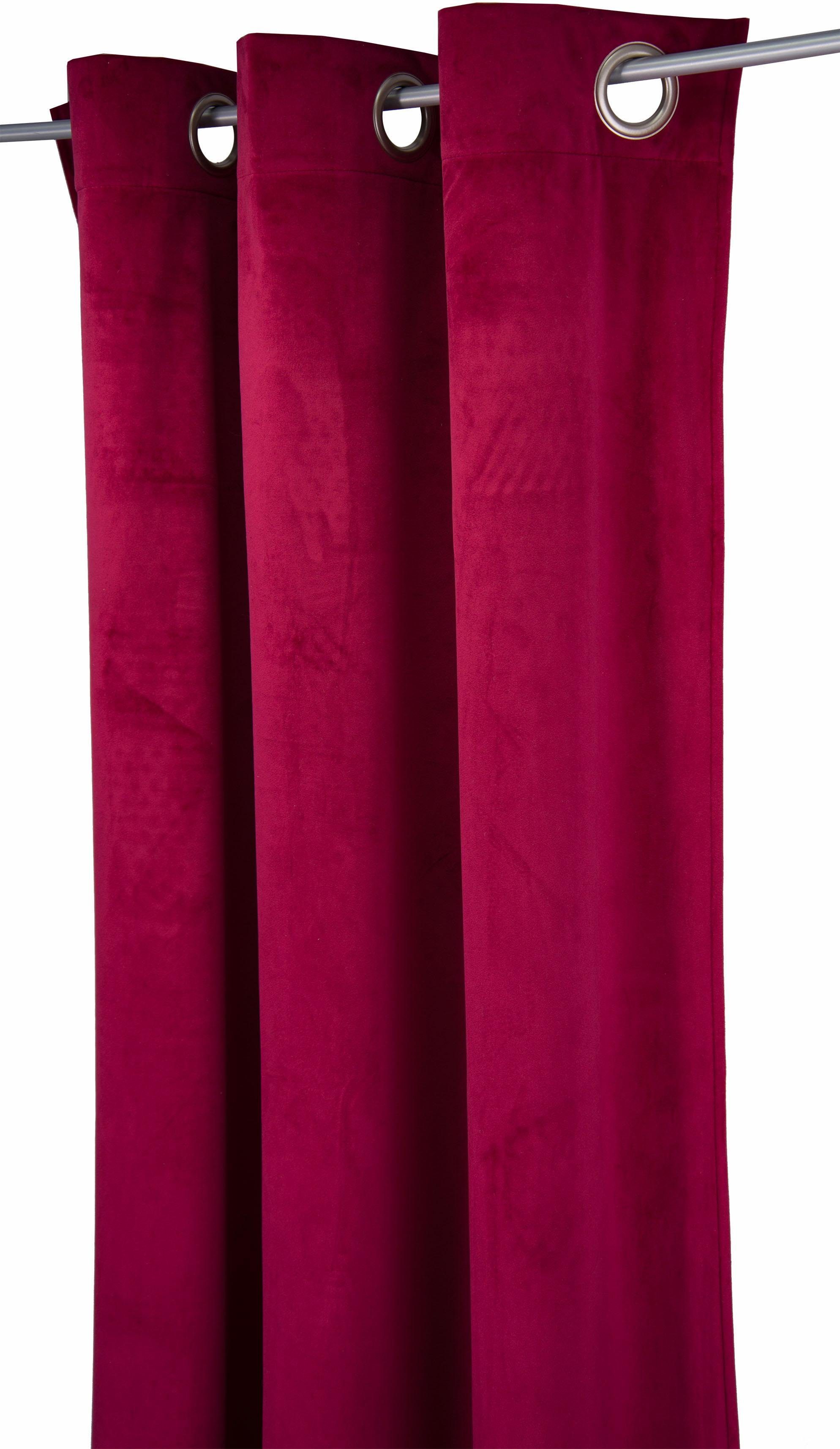 TAILOR Vorhang St), (1 burgund Ösen HOME, TOM HxB: 245x135 FRENCH blickdicht, VELVET,