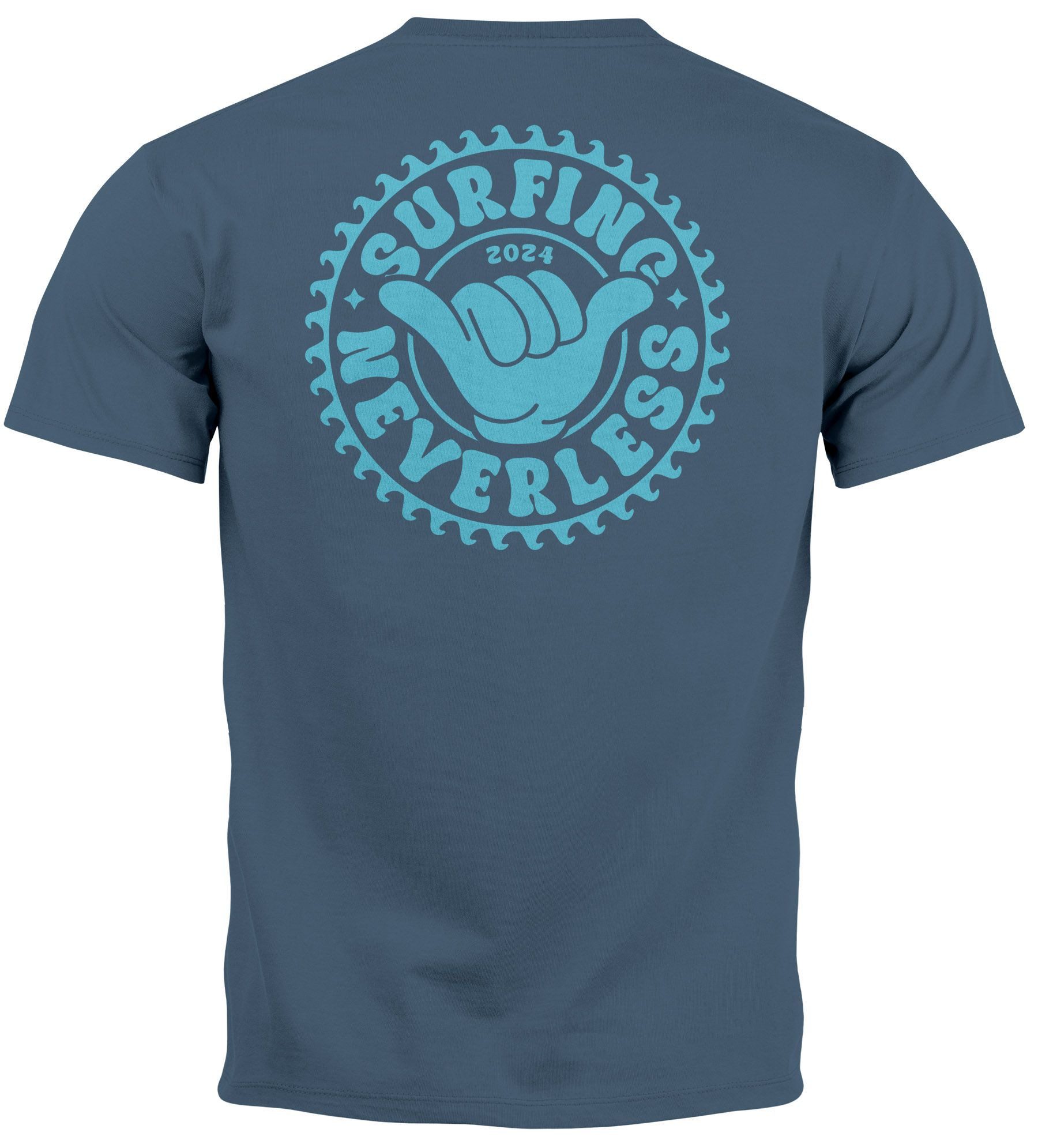 Neverless Print-Shirt Herren T-Shirt Surfing Surfer günstig online kaufen
