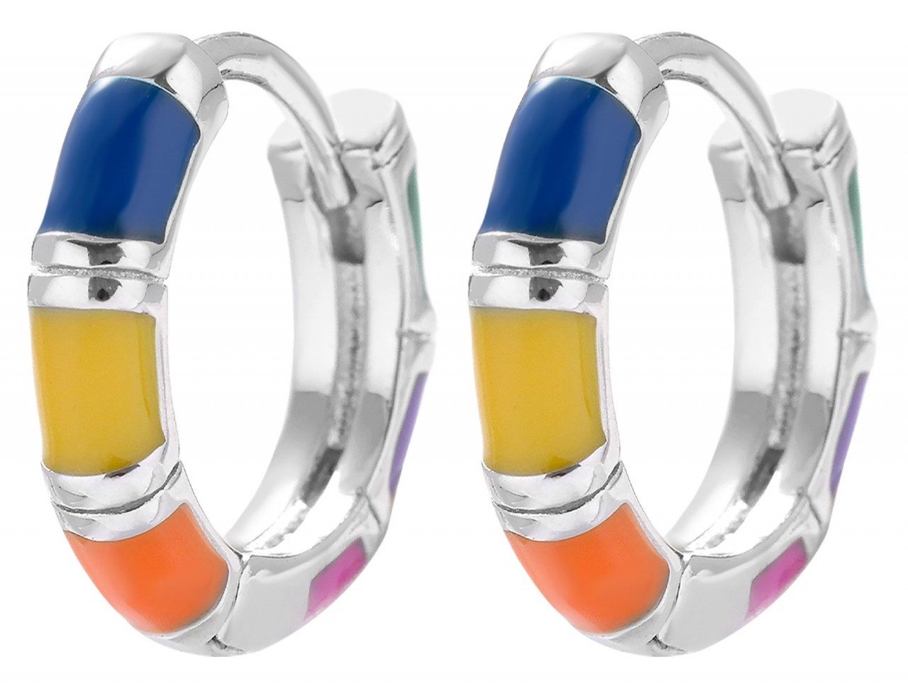 Adelia´s Paar Ohrhänger Damen Ohrstecker aus 925 Sterling Silber Ø 9.5 mm - Ø 9.5 mm