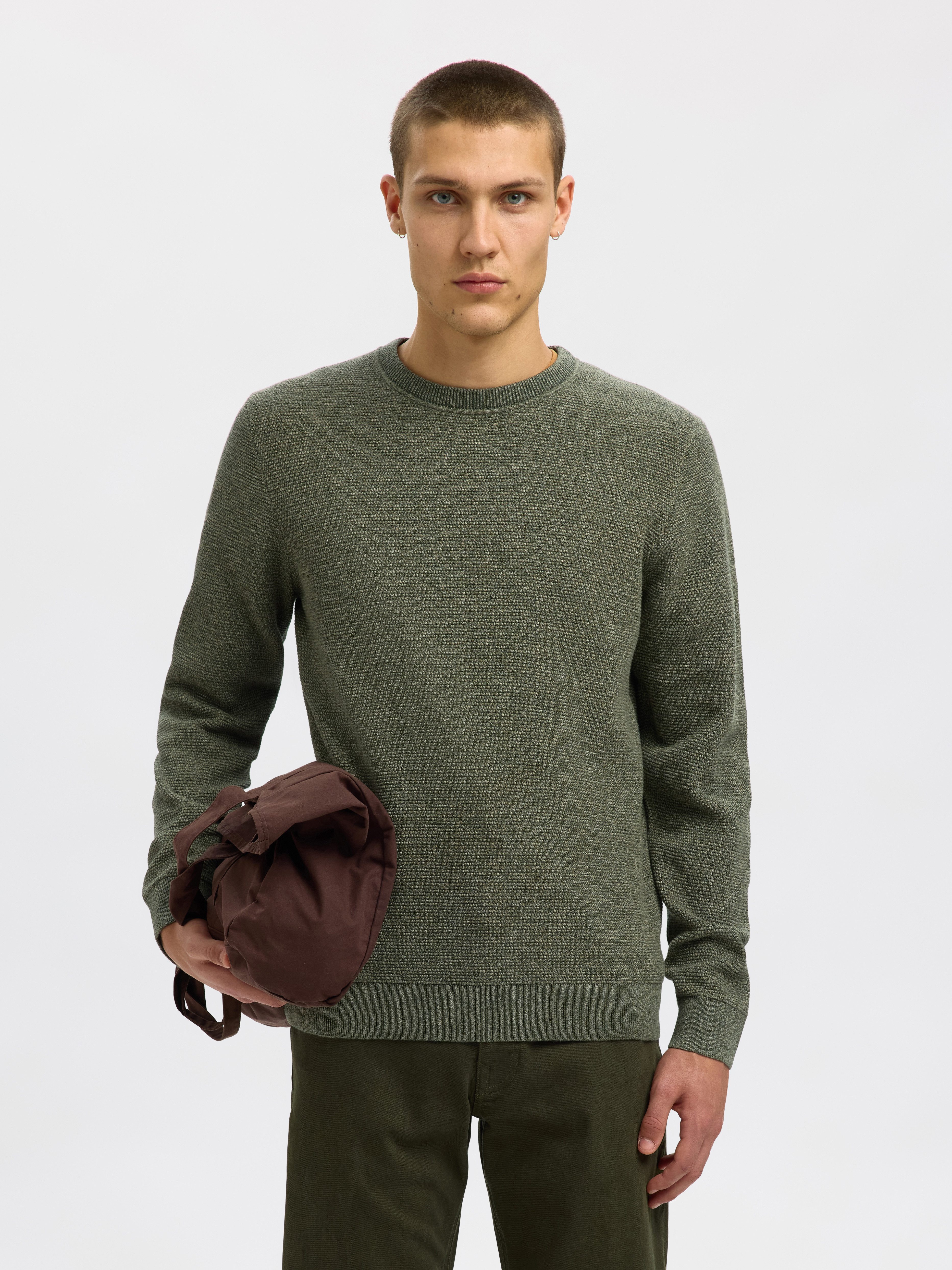 Selected Strickpullover SLHROSS LS KNIT STRUCTURE günstig online kaufen