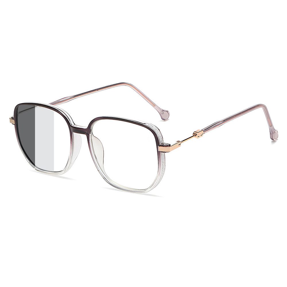 PACIEA Brille Damen UV Schutz Oversized mit Sonne selbsttönend