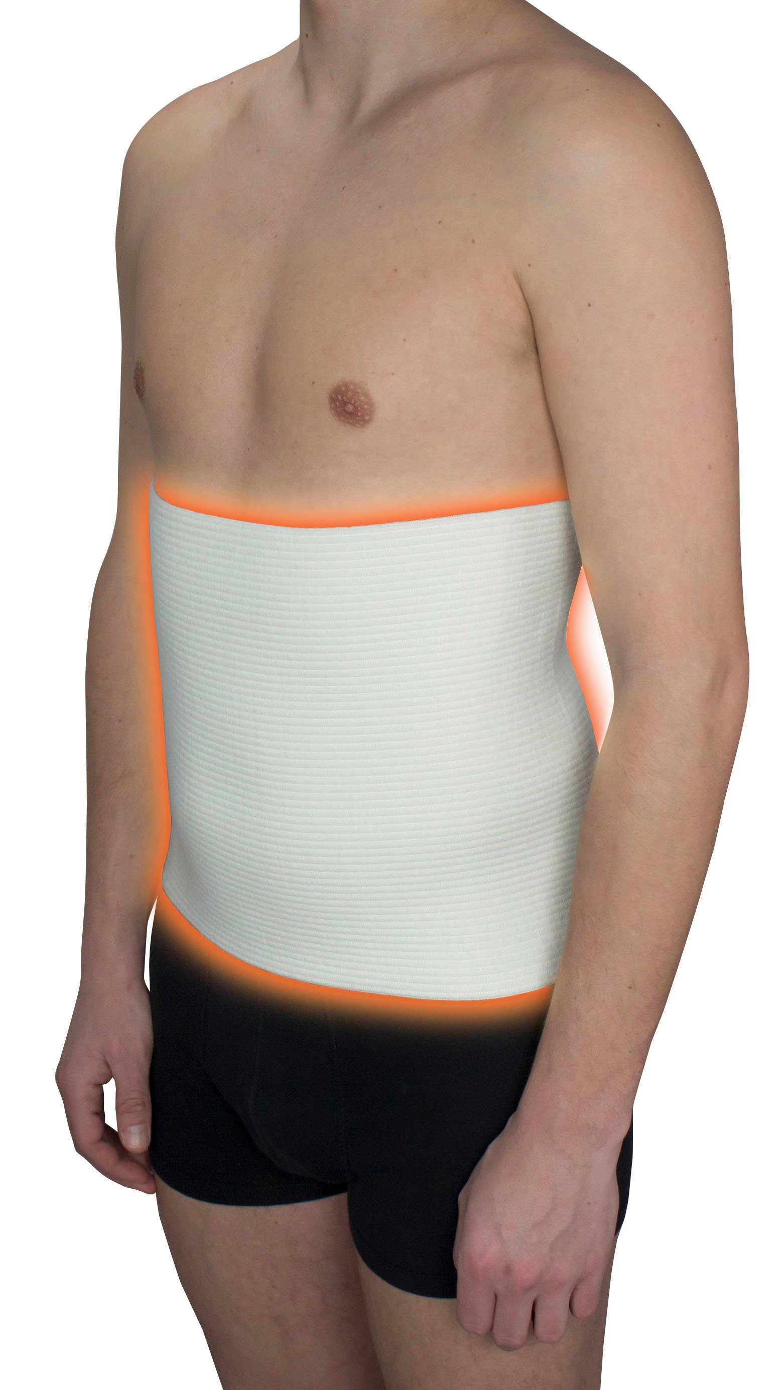 Hydas Rückenbandage Nierenwärmer, wohlig warmer Schutz von Nieren, Lenden und Rücken, dünnes Material, unsichtbar unter der Kleidung, angenehm auf der Haut