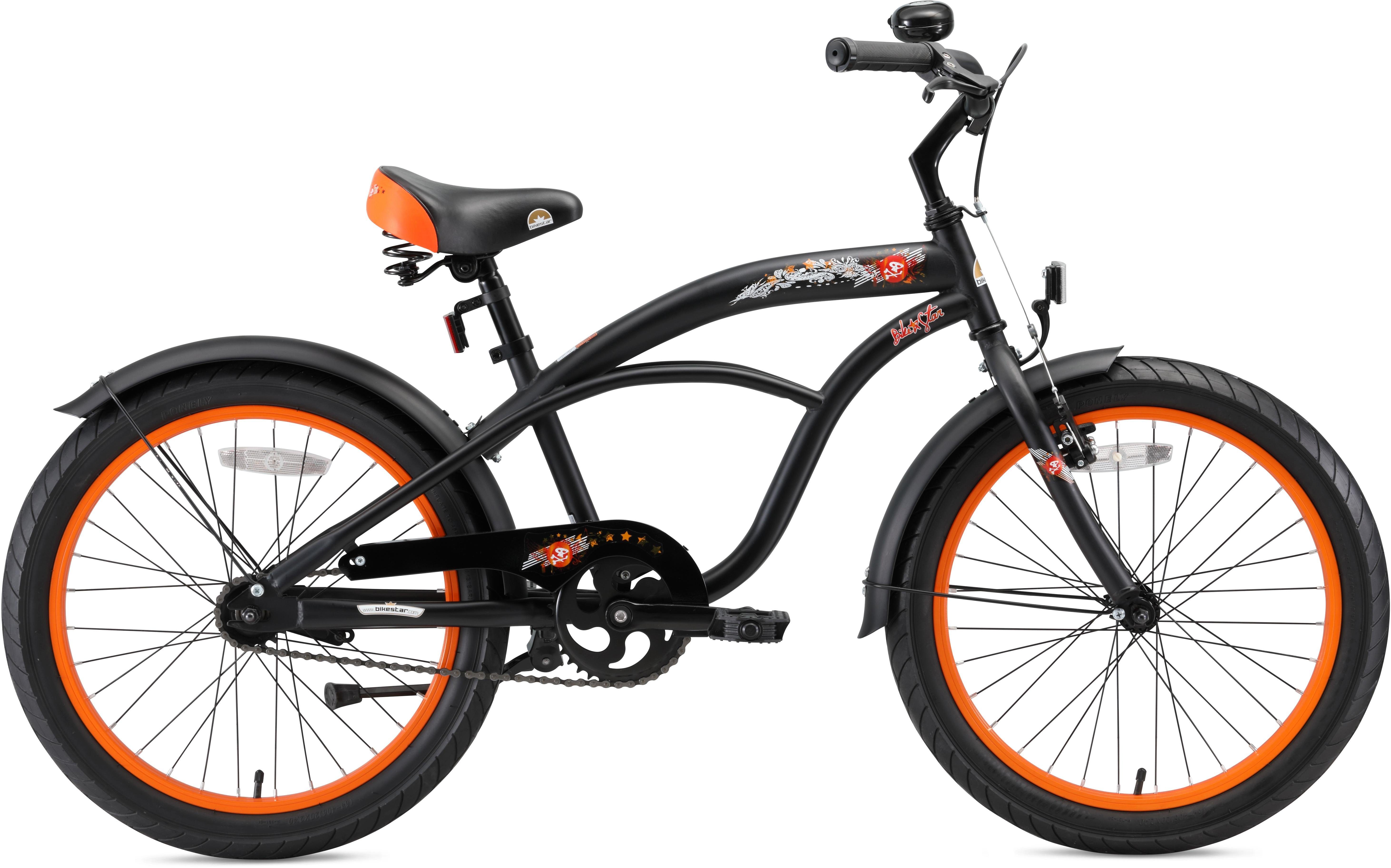Bikestar Jugendfahrrad Cruiser, 1 Gang, für Herren