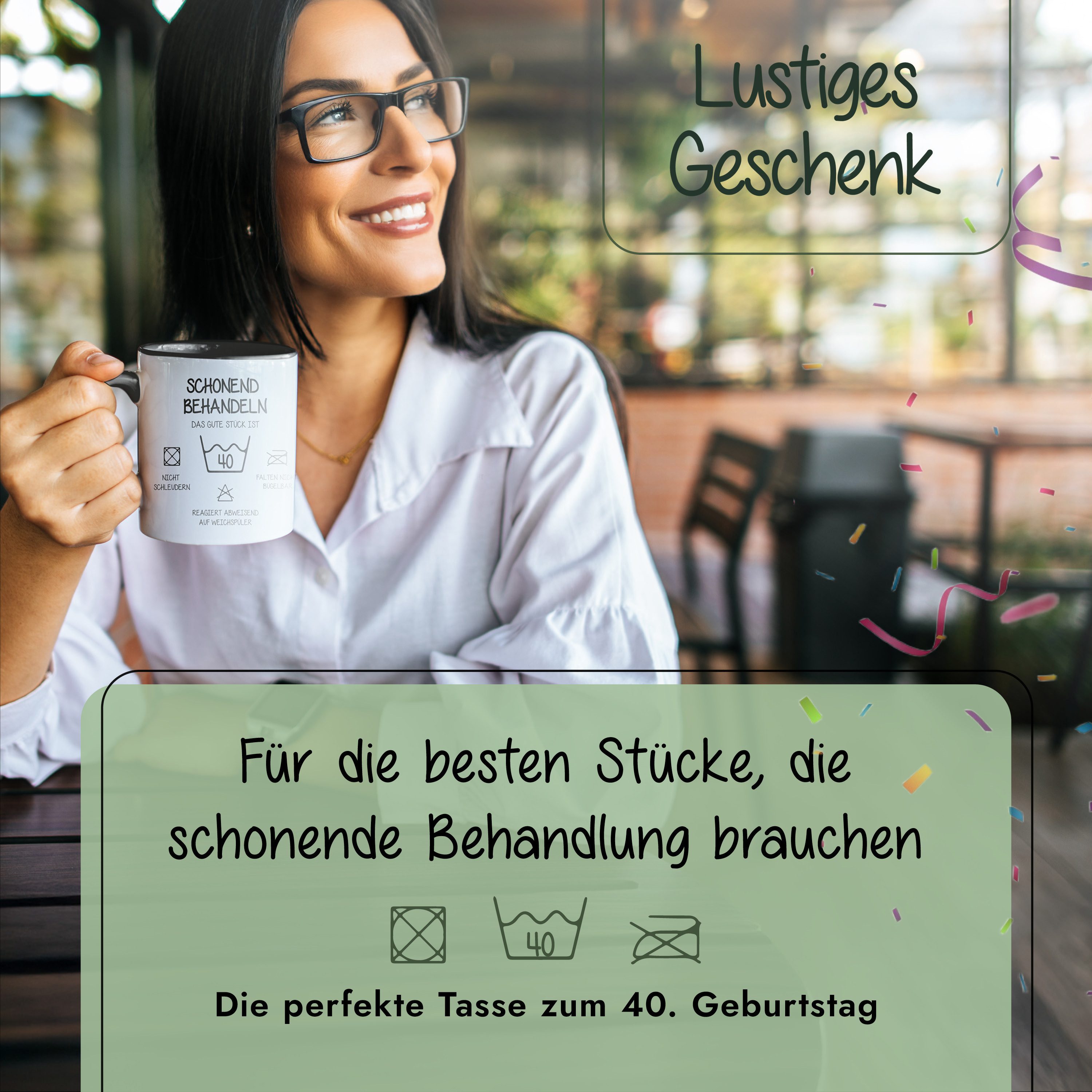 Amari Tasse AMARI® Tasse Schonend Behandeln - Geschenk Geburtstag