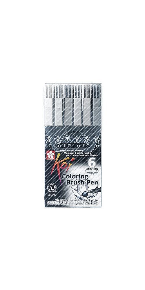 Sakura Pinselstift Pinselstift Koi Coloring Brush-Set, 6 Farben