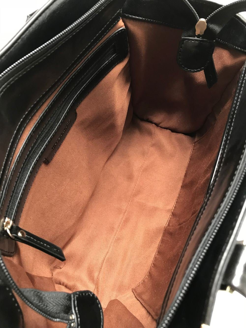 MORE&MORE Handtasche Damen Schultertasche Kunstleder Schwarz günstig online kaufen