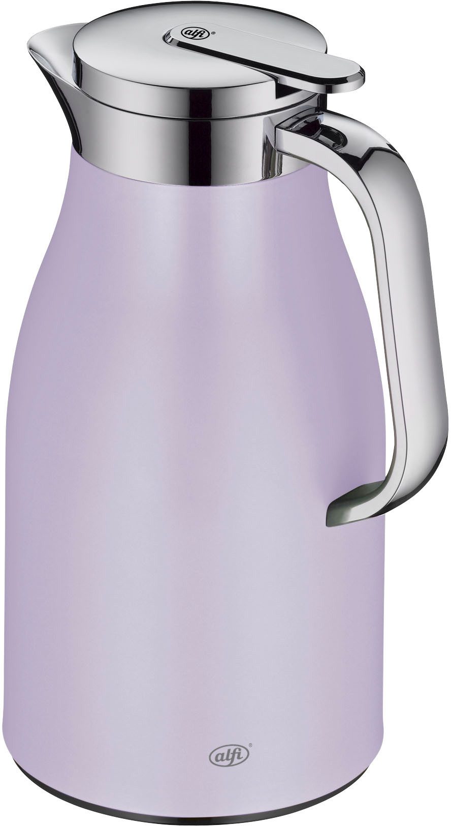 Alfi Isolierkanne SKYLINE, mit Hartglaseinsatz und ergonomischem Griff, 1 l, (1-St), 12h heiß & 24h kalt, Drehverschluss mit bequemem Druckknopf