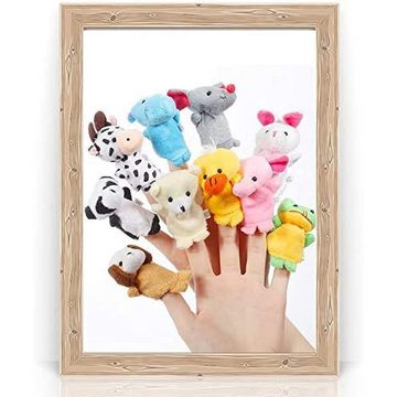 Lubgitsr Fingerpuppe Baby Fingerpuppen Set Familie Fingerpuppen Set für Baby und Kinder (10-tlg)