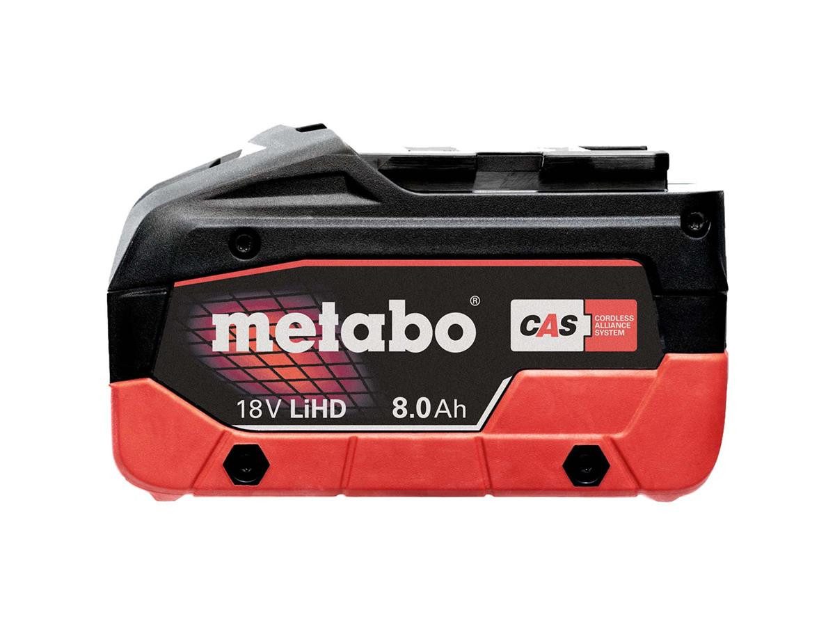 metabo Metabo Akkupack LiHD 18V - 8,0 Ah Akkupacks 8000 mAh (18 V, 1 St), Patentierte "AIR COOLED"-Ladetechnologie