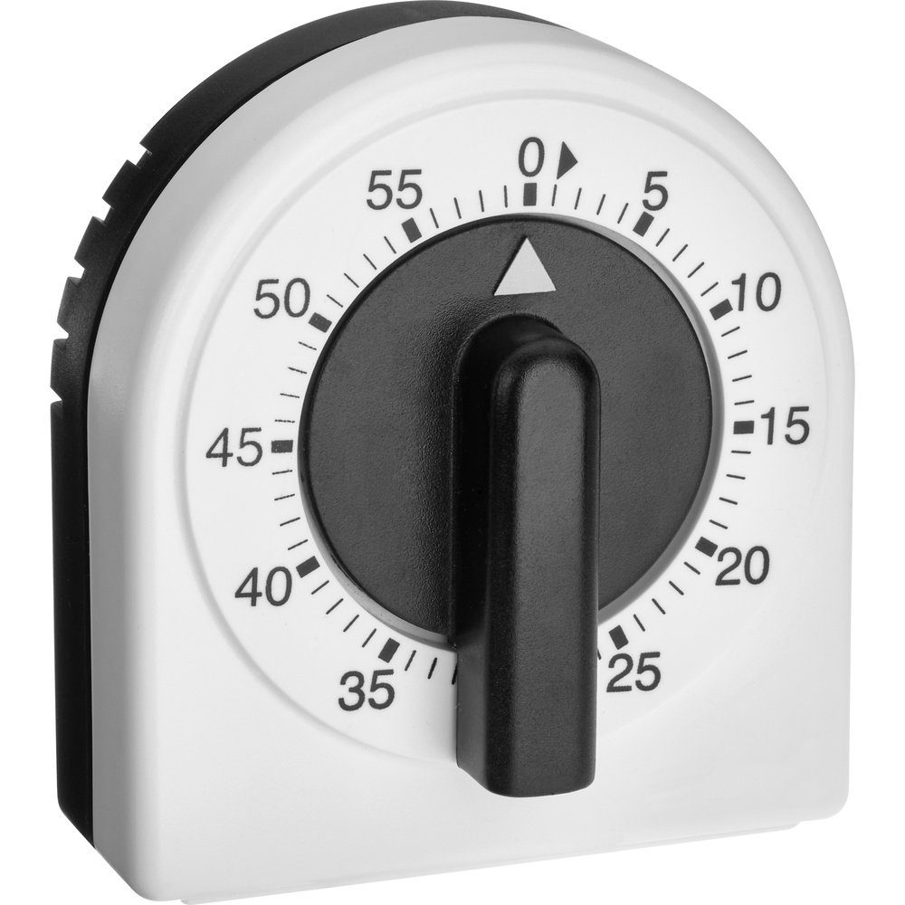 Eieruhr TFA Dostmann Analoger Küchen-Timer Eieruhr Weiß-Schwarz analog