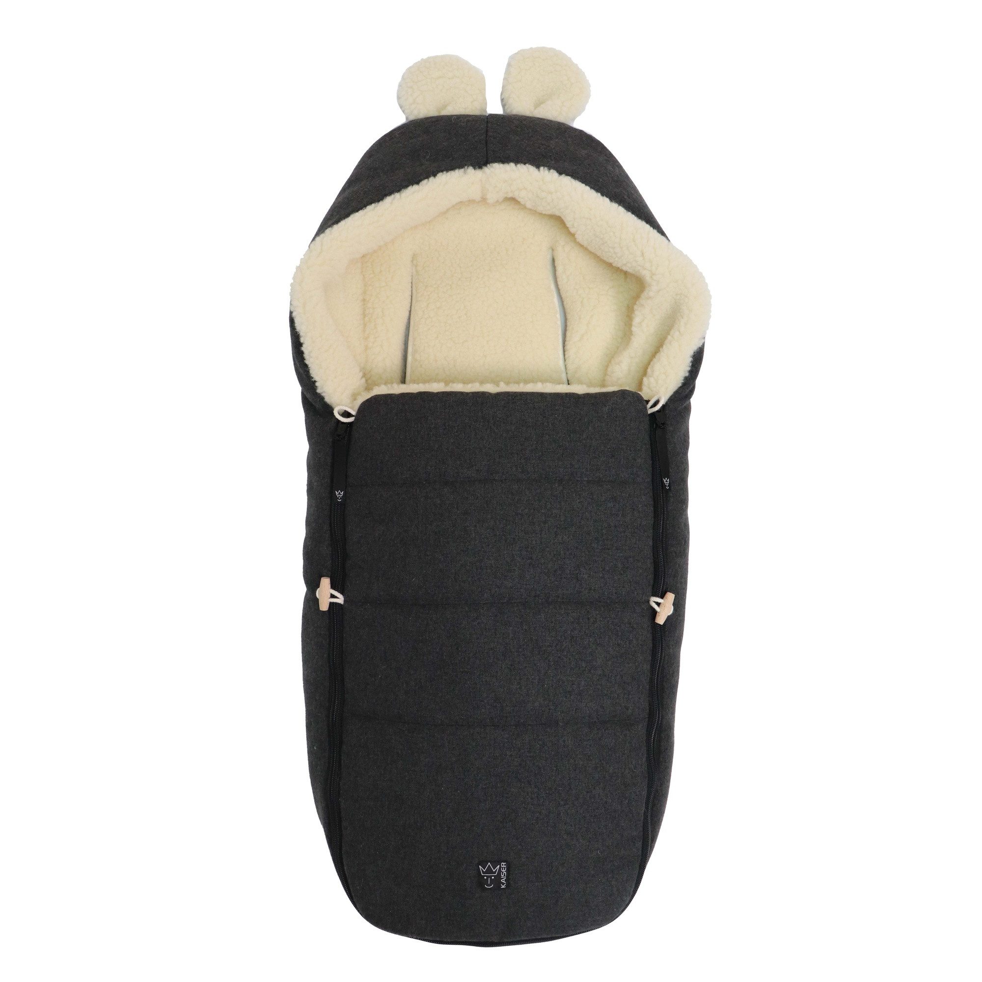 Kaiser Fußsack Hoody Maus Wool, Babyschalenfußsack