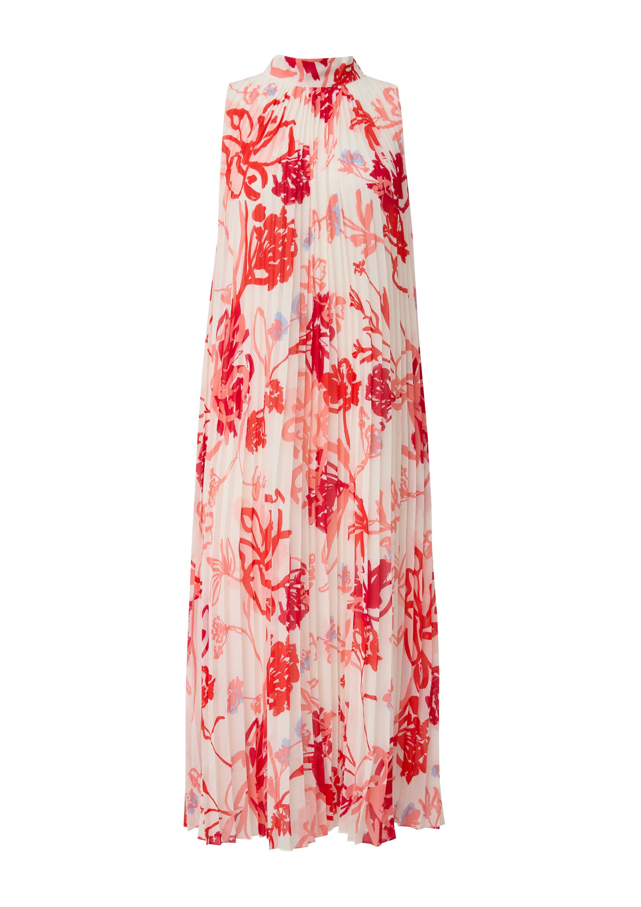 s.Oliver Midikleid Kleid Plissiertes Chiffonkleid günstig online kaufen