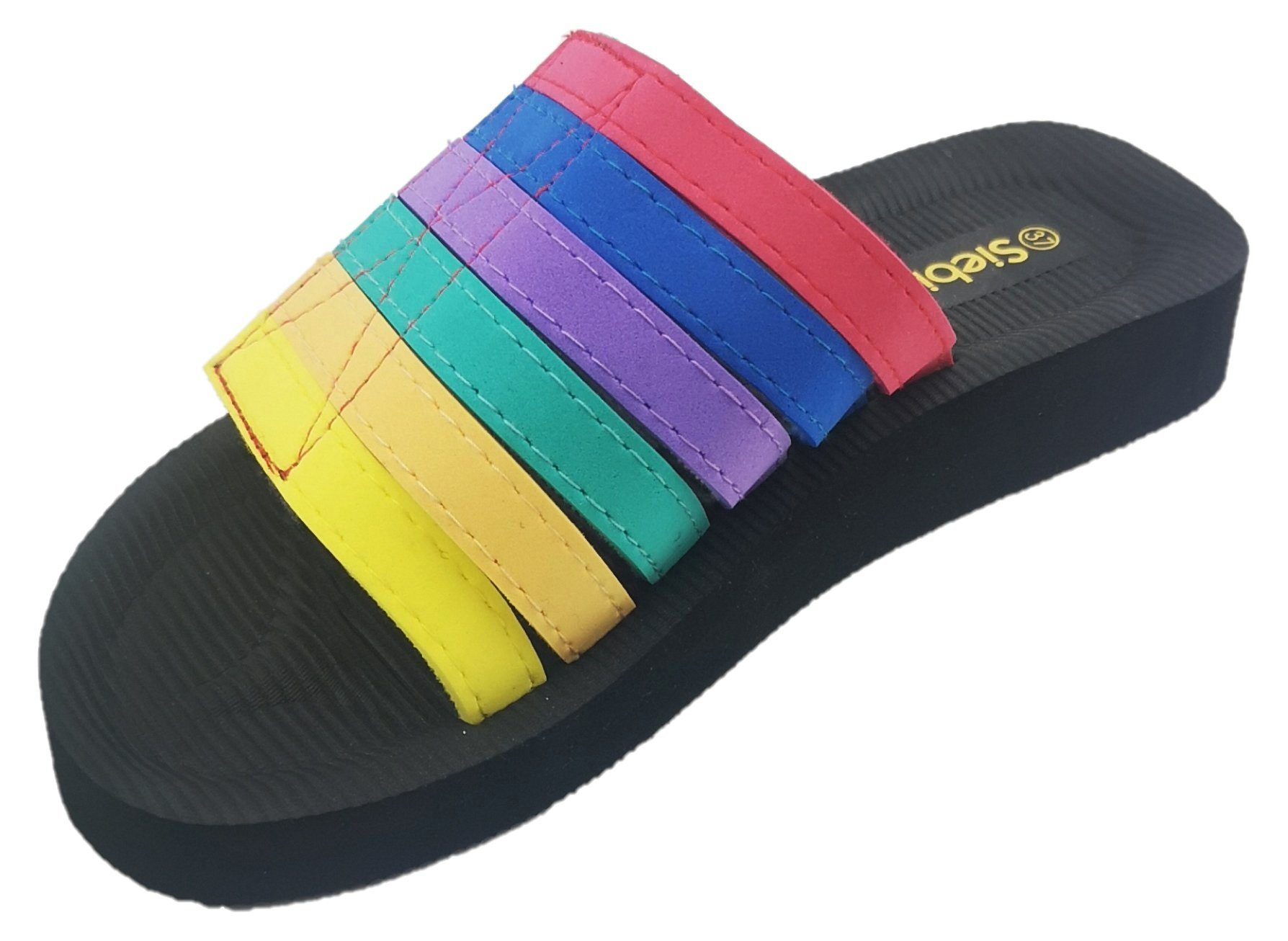 Siebi`s Siebi`s Beach multi Klett Bade- und Duschpantolette Klettverschluss Me Badeschuh