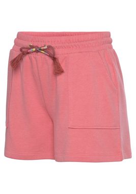 Vivance Sweatshorts -Kurze Hose mit aufgesetzten Taschen und Kontrastkordel, Loungewear