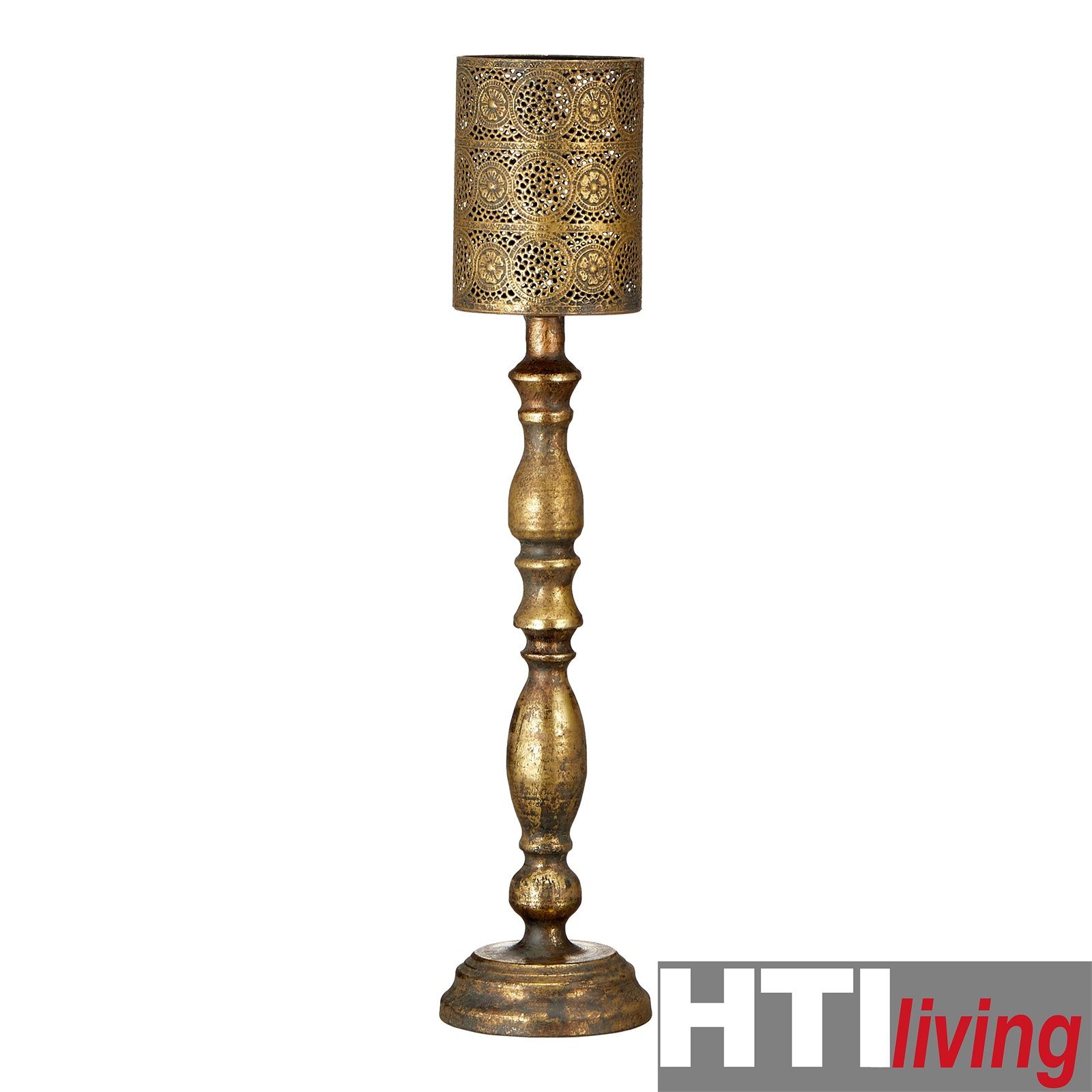HTI-Living Windlicht Fuß 1 St), orientalisch auf Kerzenständer Ornament Kerzenhalter Windlicht (Stück