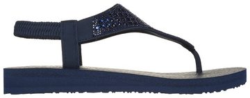 Skechers MEDITATION-ROCKSTAR Sandale, Sommerschuh, Sandalette, Riemchensandale, mit Glitzersteinen