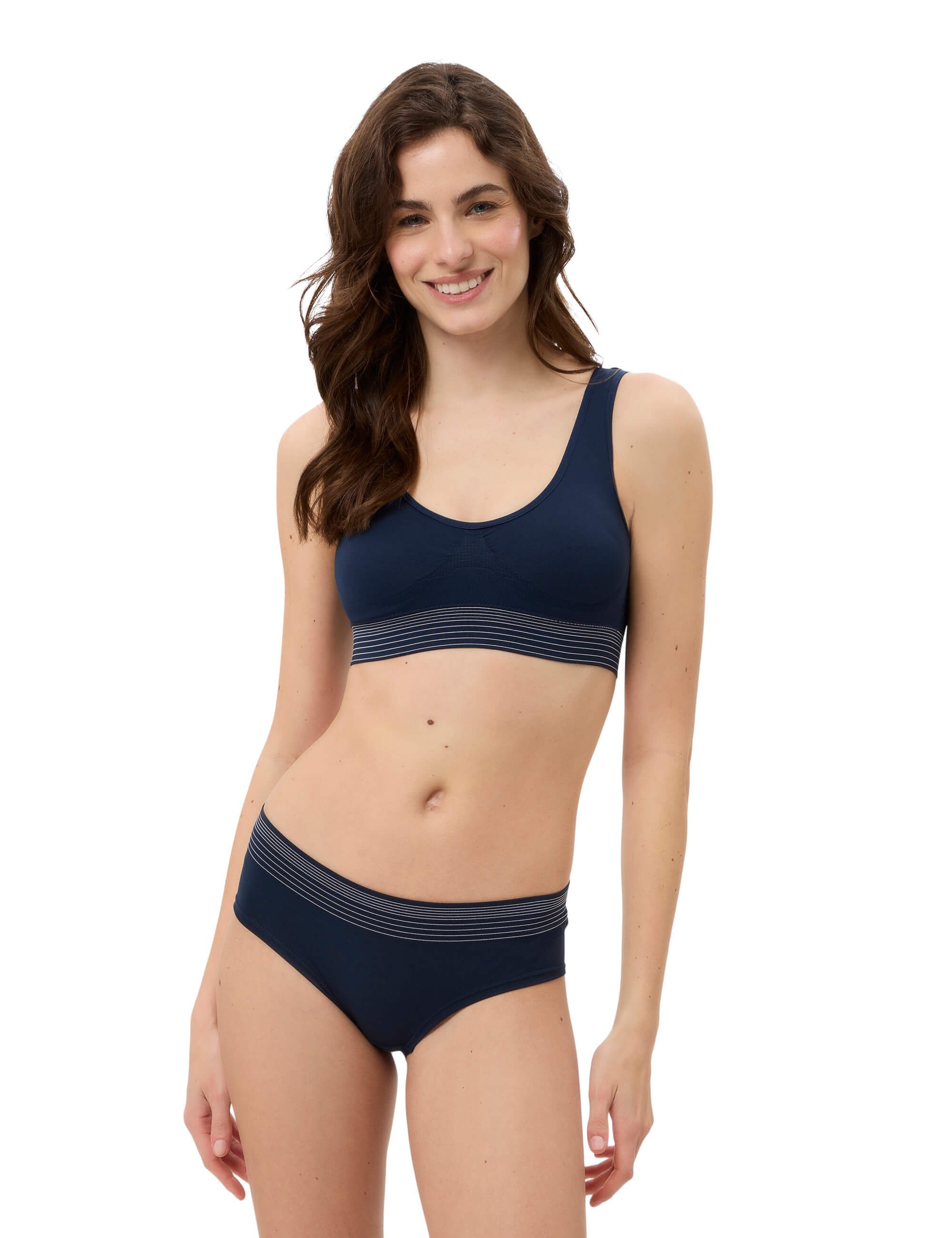 Beedees Bustier Comfee Crop Top (1, 1-tlg., 1) mit herausnehmbaren Cups