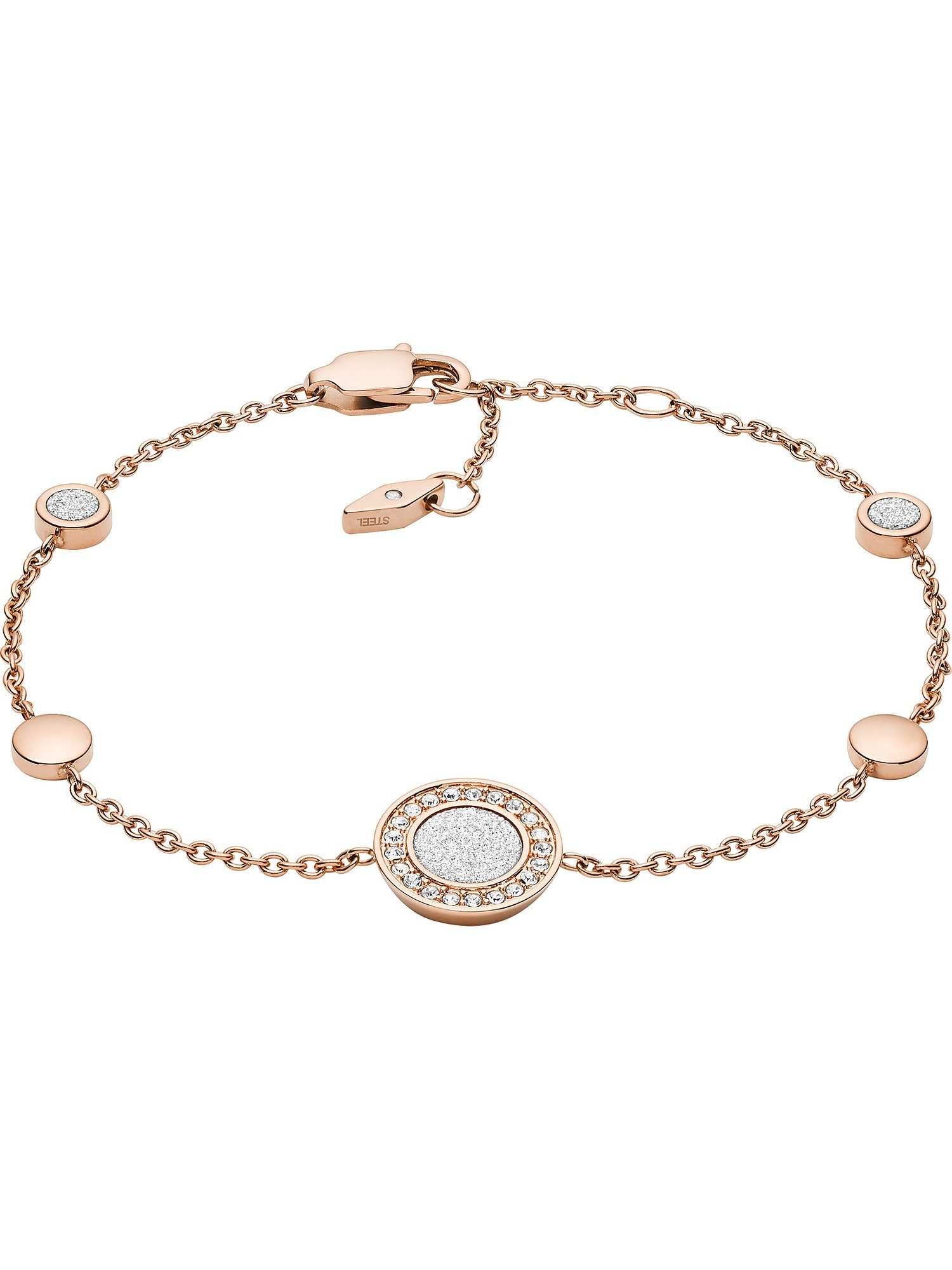Armband Fossil Damen-Armband Edelstahl