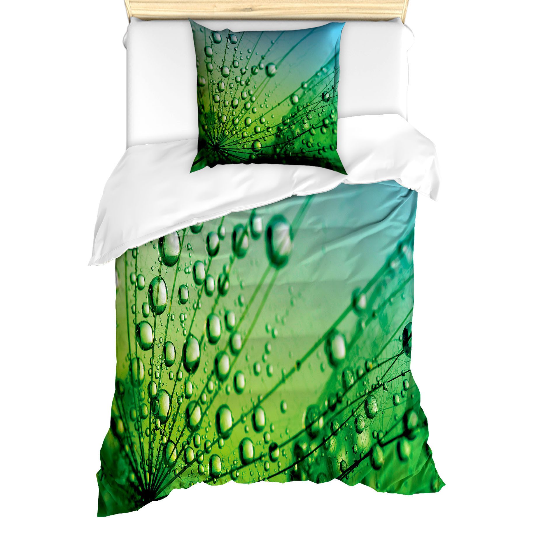 Abakuhaus Bettwäsche Milbensicher Allergiker geeignet mit Kissenbezug, Microfaser, Blume Foto von Löwenzahn-Samen