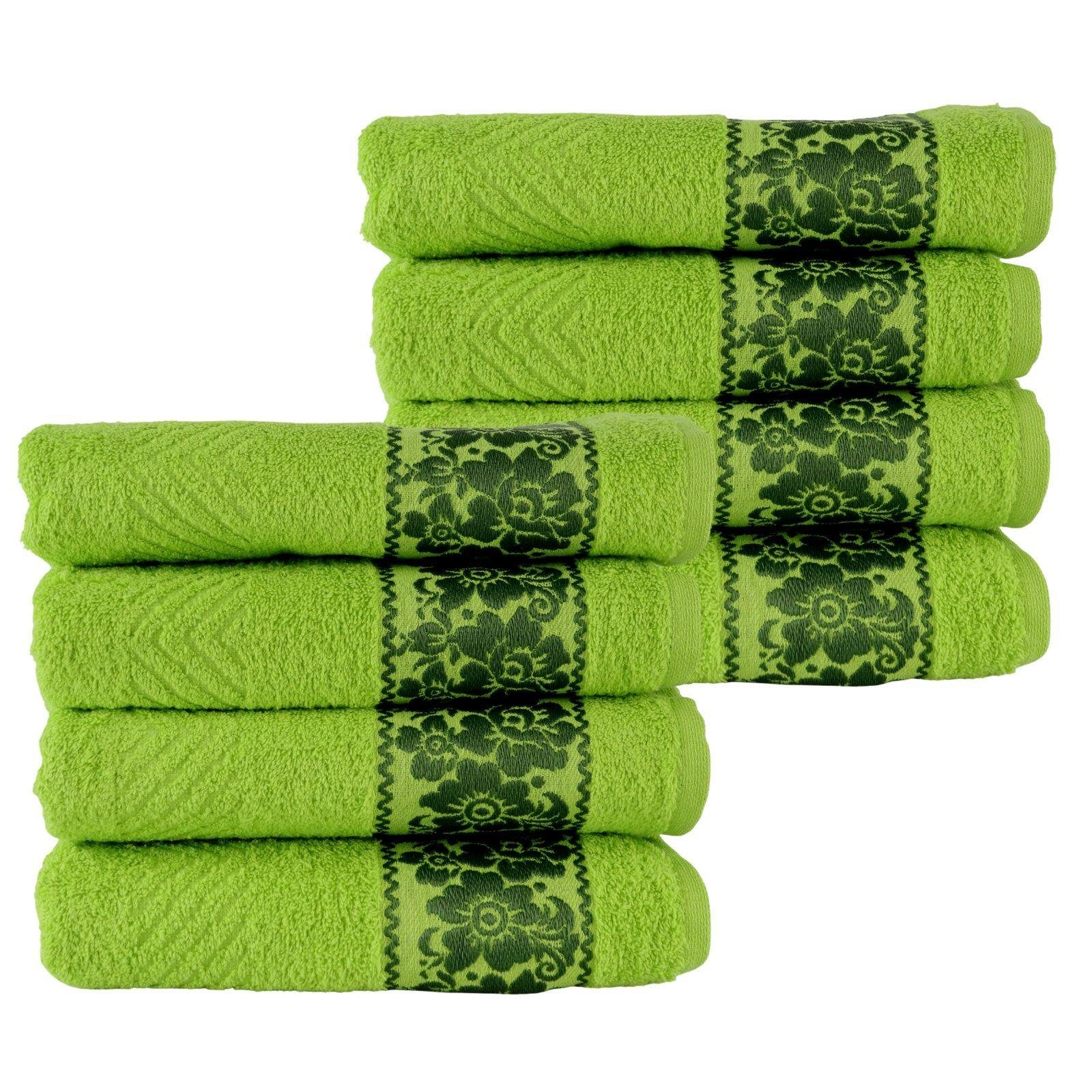 Plentyfy Handtücher Handtuch Set 8teilig aus 100% Baumwolle, 100% Baumwolle (8-St), Duschhandtuch - Frottee Handtuch Set - Badetuch | Alle Handtücher