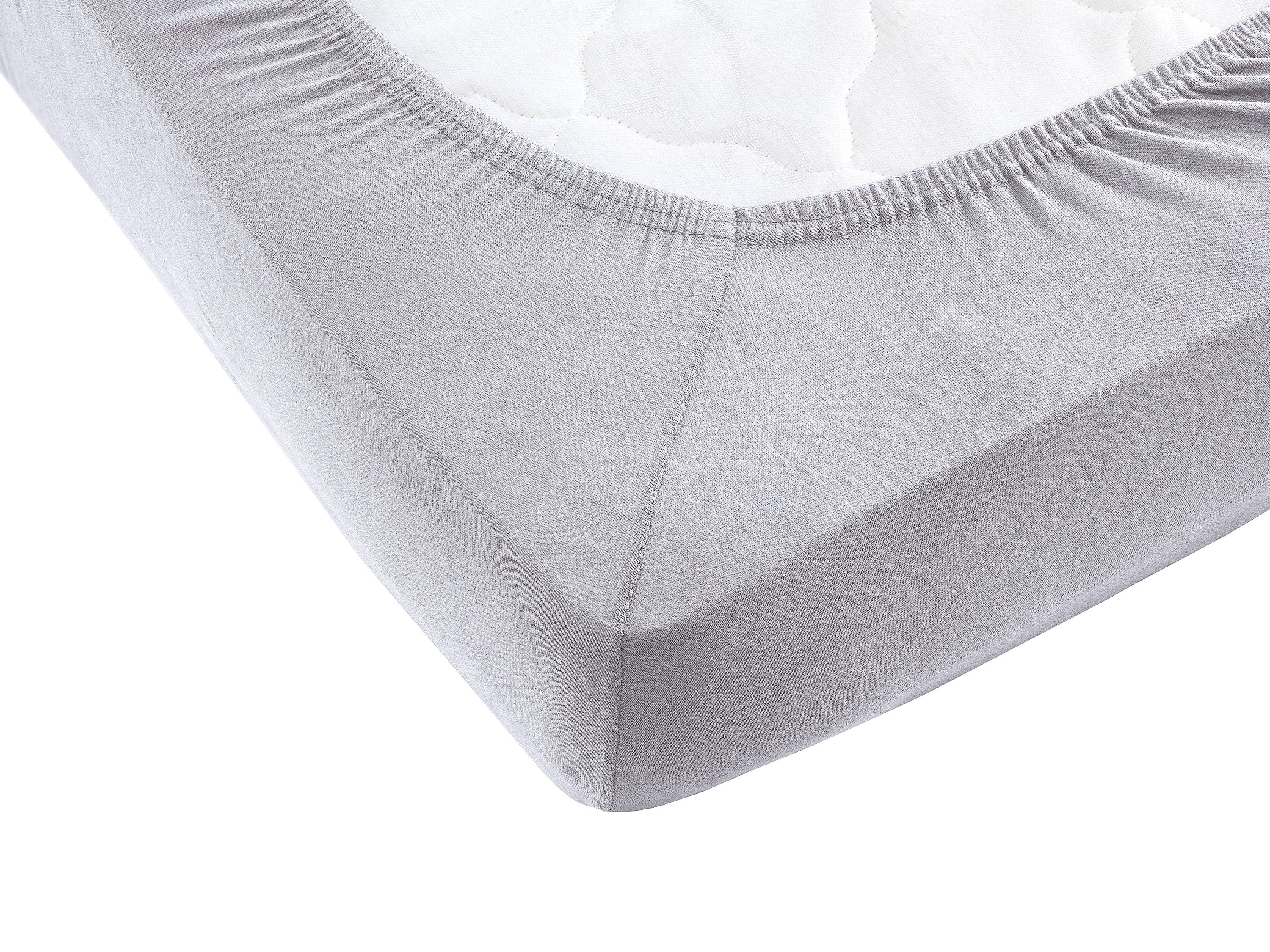 Hometex Premium Textiles Spannbettlaken Exclusive Split Topper-Spannbettlaken, Jersey, Gummizug: rundum, 100% Baumwolle Premium Qualität 160 g/m²