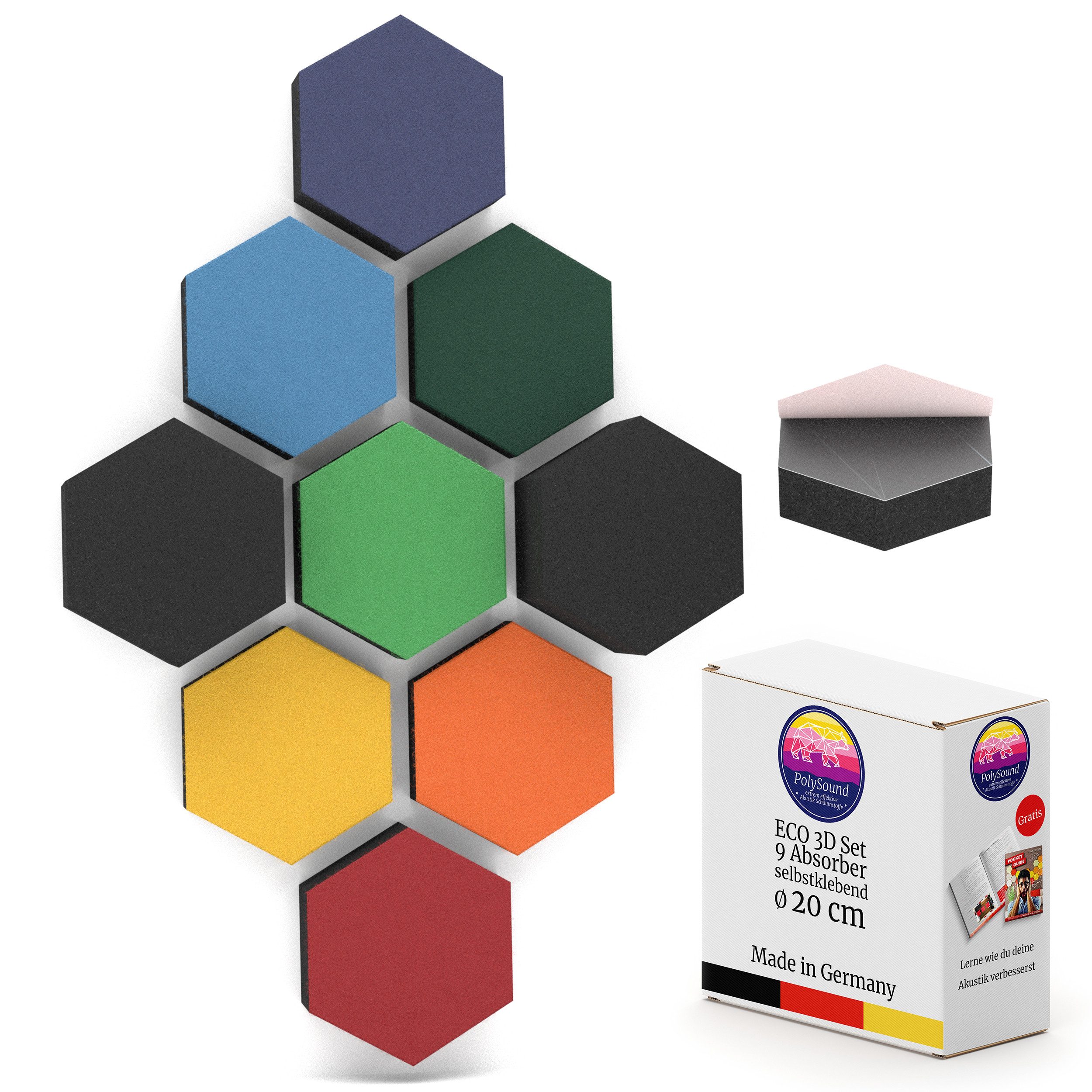 PolySound Dekorpaneele PolySound® ECO Akustikpaneele selbstklebend - Extra schalldämmend