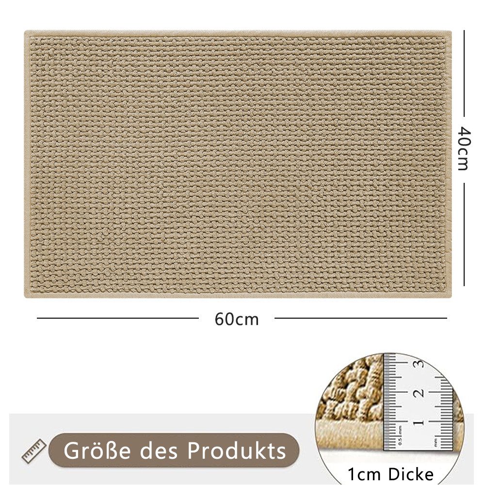 NUODWELL Badematte Badezimmerteppich, Badteppich rutschfest Waschbar, günstig online kaufen