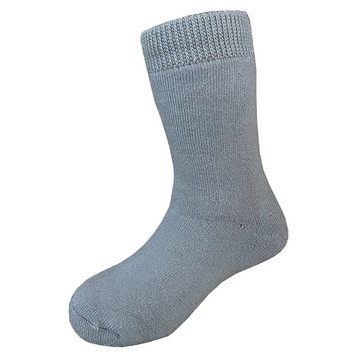 Yalion Langsocken weiche Kinder Socken mit Halbplüsch Elastisch einfarbig