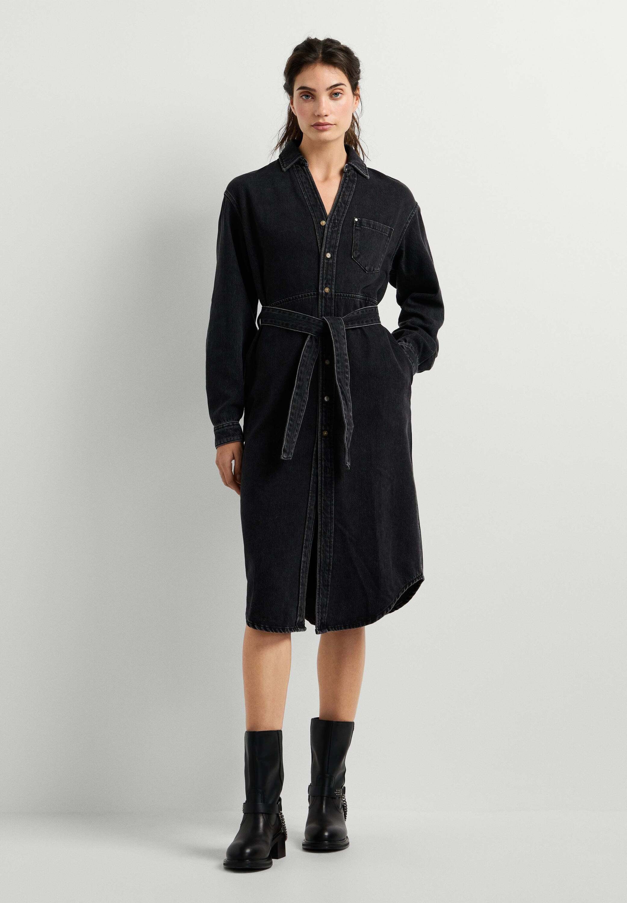 Pepe Jeans Jeanskleid denim dress ANGIE CLASSIC SHIRT DRESS