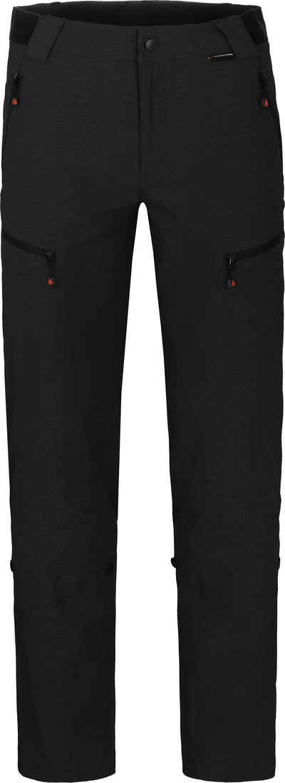 Bergson Outdoorhose LEBIKO Herren Wanderhose, robust, elastisch, Langgrößen, schwarz