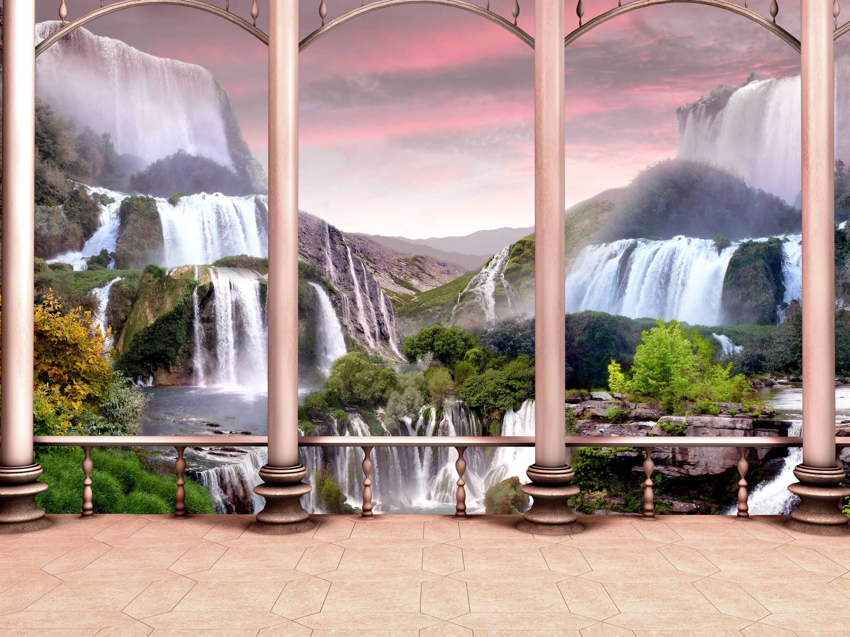 Fototapete Waterfall Design