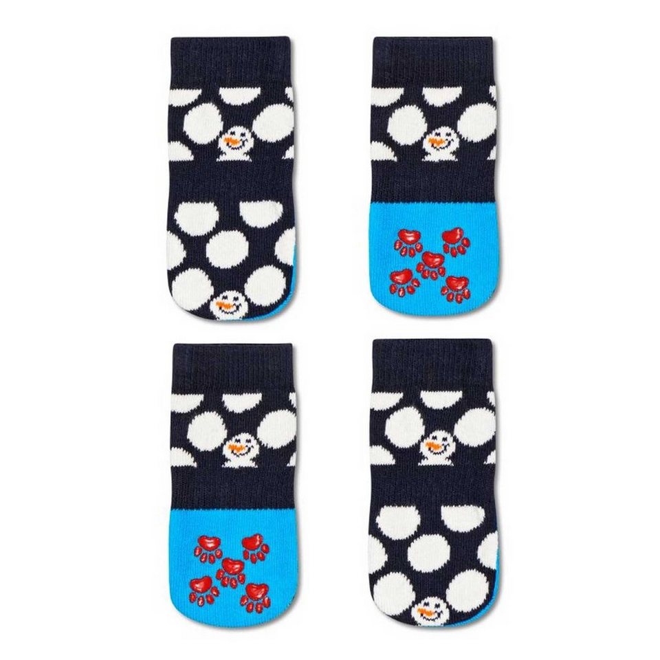 Happy Socks Kurzsocken Hunde Socken - Big Dot Snow Man, Geschenkbox