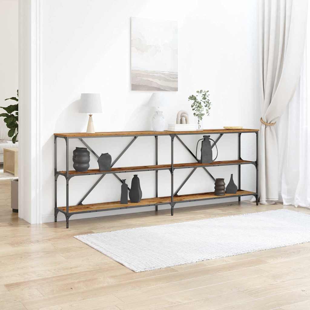 vidaXL Beistelltisch Konsolentisch Altholz 200 x 30 x 75 cm Holzwerkstoff (1-St)