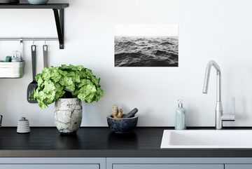 MuchoWow Poster Meer - Wasser - Natur - Schwarz und weiß, (1 St), Poster, Wandbild, Wandposter für Wohnzimmer, Ohne Rahmen