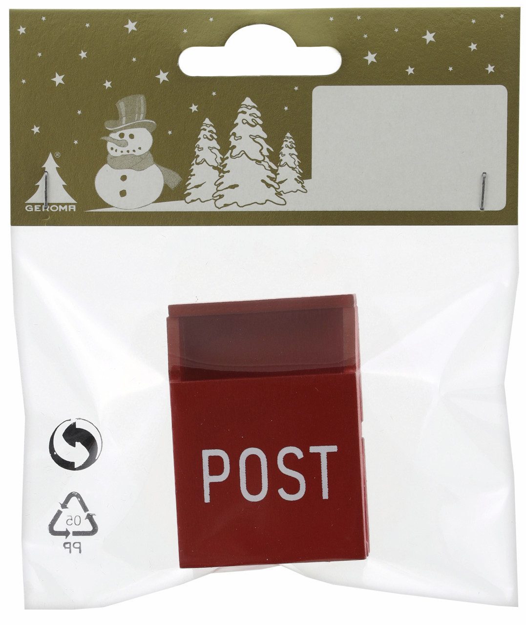 Rodermund Dekofigur Dekofigur Briefkasten aus Holz 5 cm rot weiß 1 günstig online kaufen