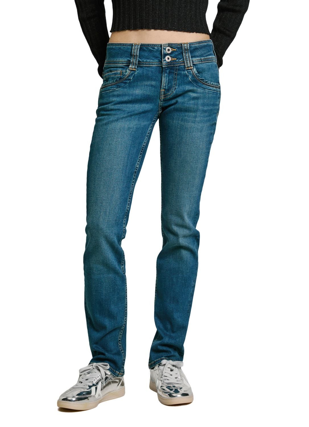 Pepe Jeans Slim-fit-Jeans SLIM JEANS MW ICONIC GEN mit Stretch