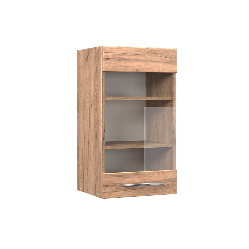 Vicco Glashängeschrank Fame-Line, Goldkraft Eiche/Goldkraft Eiche, günstig online kaufen