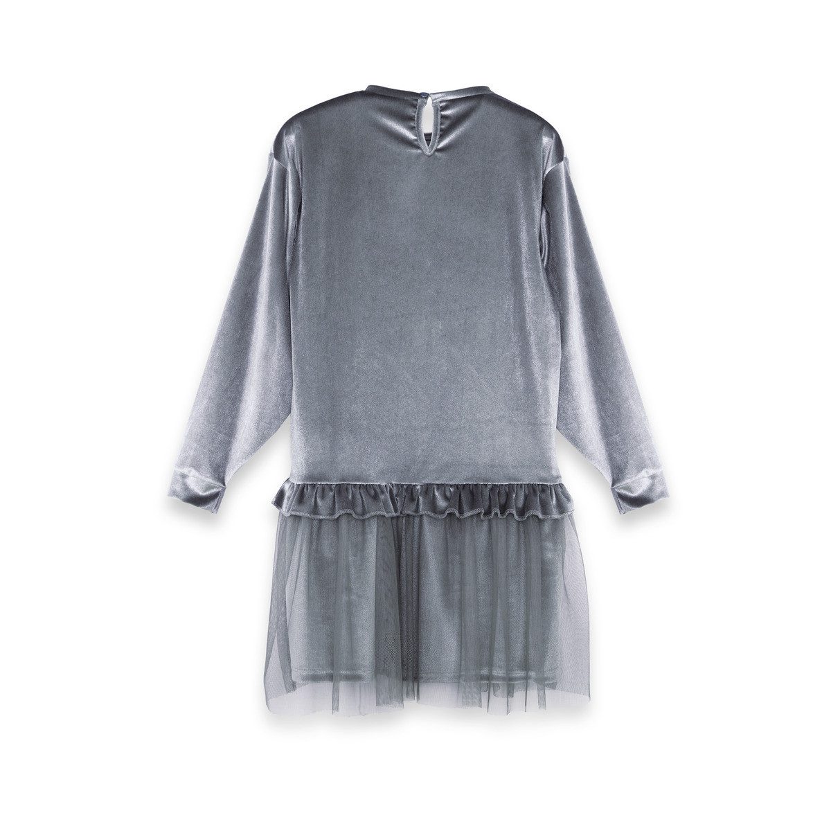 Denokids Midikleid Leopard Velvet Tulle Mädchen (1-tlg) Bekleidung, Outfit, Dress, Robe, Midikleid