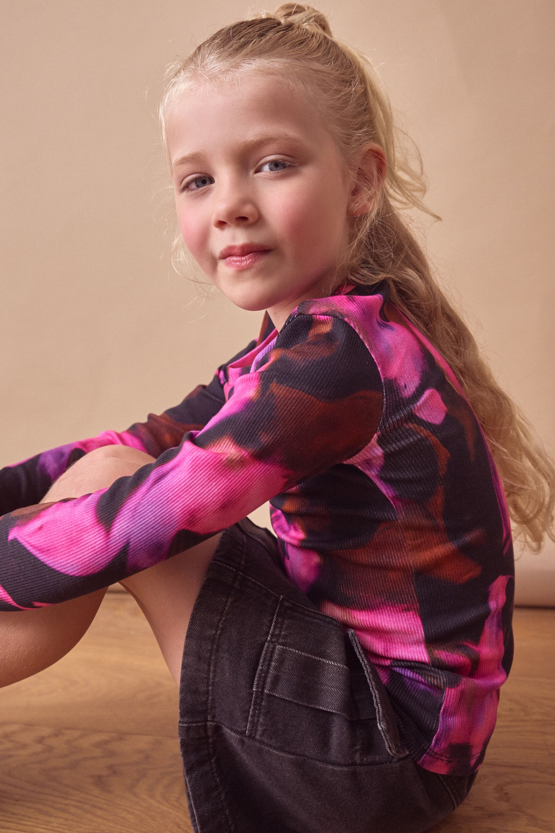 Next Langarmshirt Geripptes Langarmshirt (1-tlg)