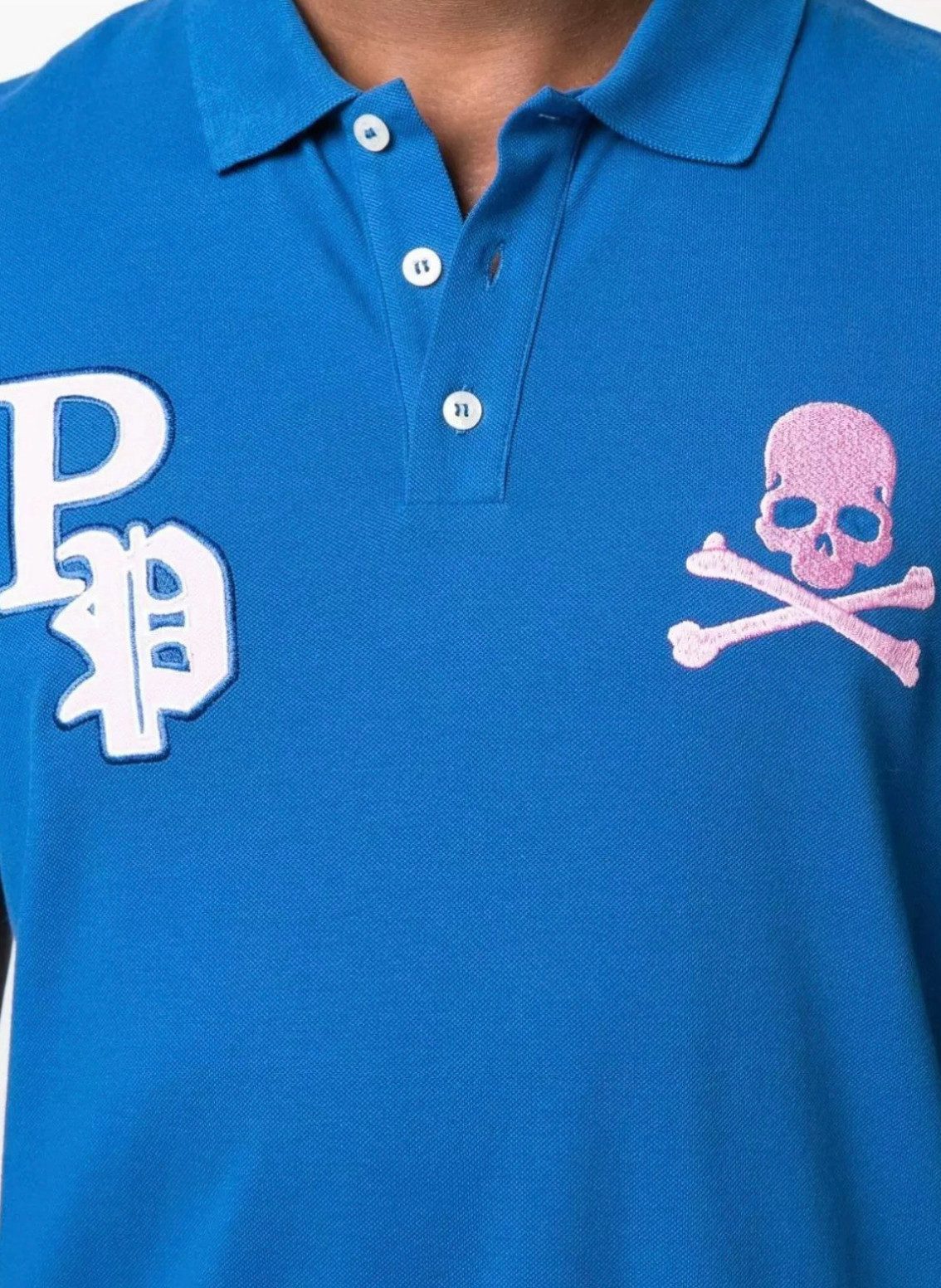 PHILIPP PLEIN Poloshirt SS Multi Skull Logo Polohemd günstig online kaufen