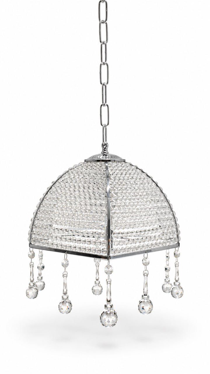 JVmoebel Kronleuchter Elegante Kristall-Lüster mit luxuriösen Hängedekorationen Sofort, LED wechselbar