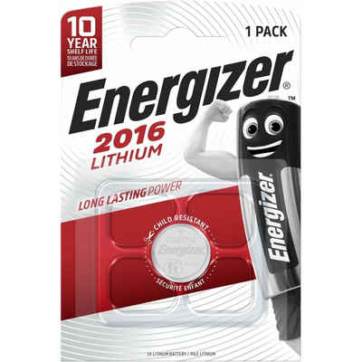 Energizer Knopfzelle CR2016 3 Volt, Lithium, 1 St Batterie
