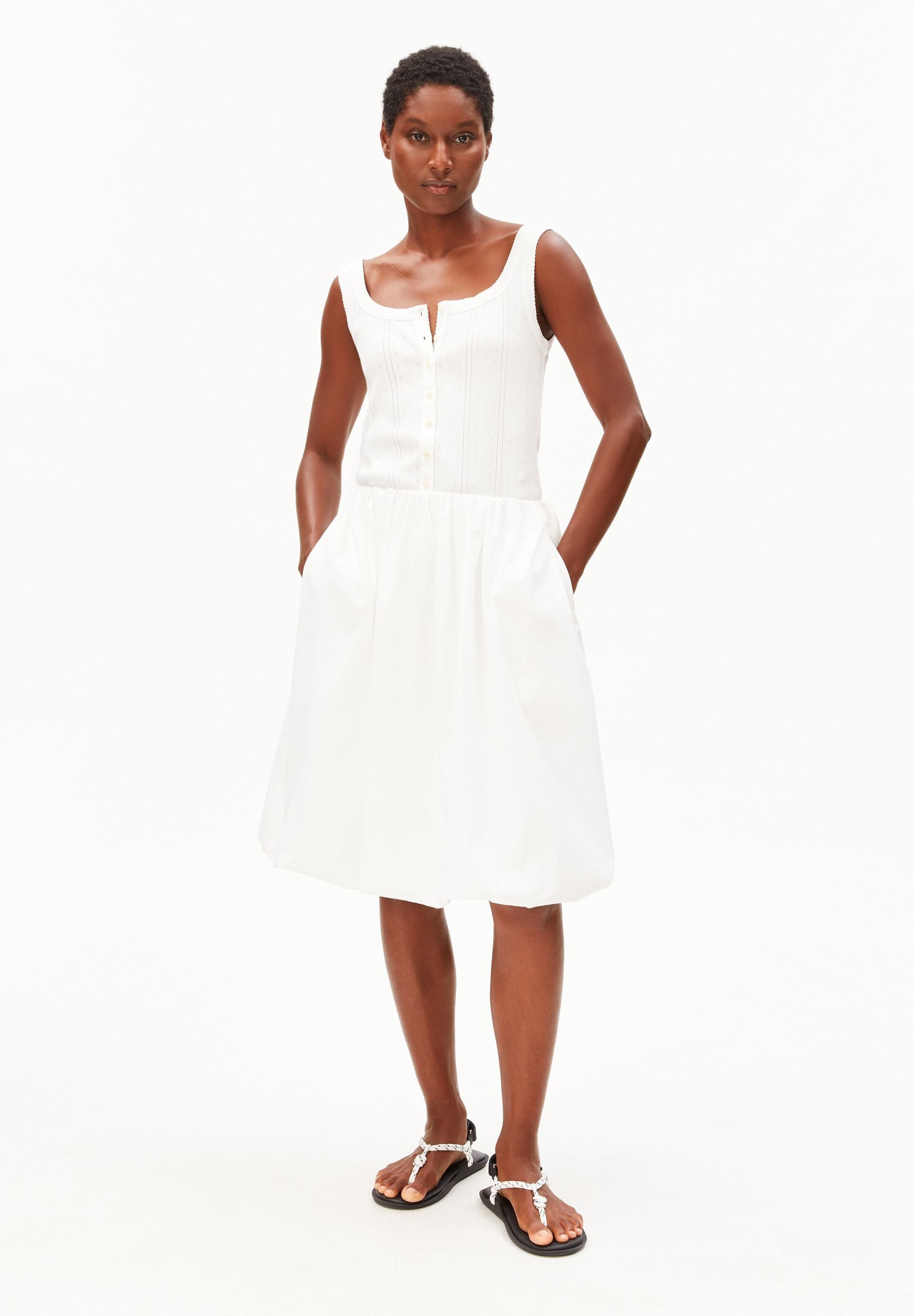 Armedangels Jerseyrock BALLOON 100% Bio-Baumwolle (Loose Fit) Knielang