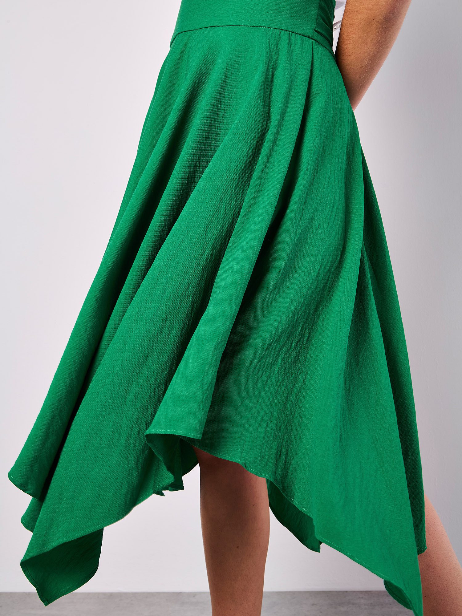 Apricot Midirock Hankyhem Skirt mit asymmetrischem Saum